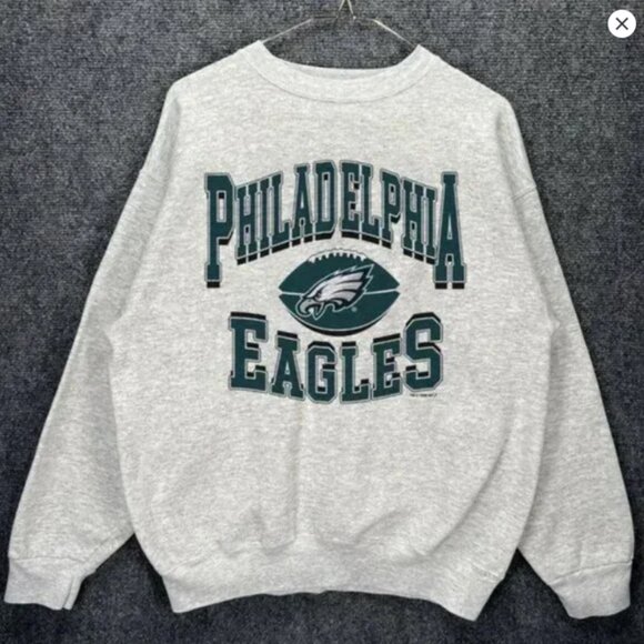 Philadelphia Eagles Football Sweatshirt Sweater Philadelphia Eagles Shirt Retro - Picture 1 of 3